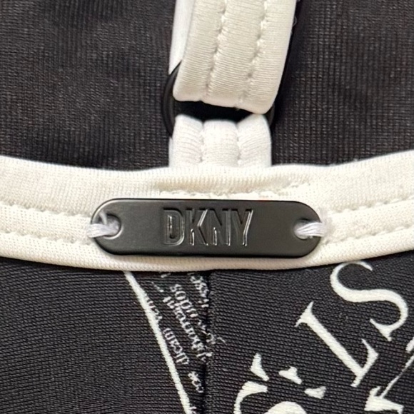 DKNY Graphic T-Back One Piece Swimsuit Size XS - Picture 7 of 8